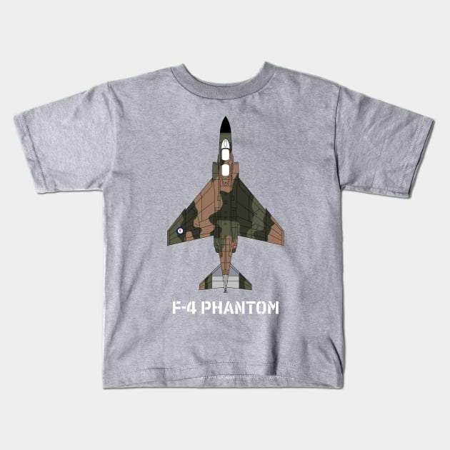 McDonnell Douglas F-4 Phantom II (Australia) Kids T-Shirt by BearCaveDesigns